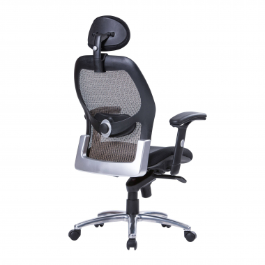 chaise de bureau noir hong kong maille accoudoirs reglables 1d soutien lombaire appui tete 6