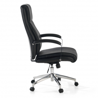 fauteuil de bureau noir counter simil cuir accoudoirs rembourres 5