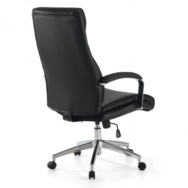 fauteuil de bureau noir counter simil cuir accoudoirs rembourres 6