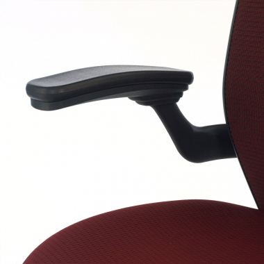 chaise ergonomique rouge chaise de bureau maille accoudoirs mobiles soutien lombaire 5
