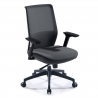 Chaise de bureau professionnelle Five rouge, entièrement réglable, avec coussin lombaire