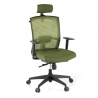 Chaise de Bureau Ergonomique Akira white avec appuie-tête