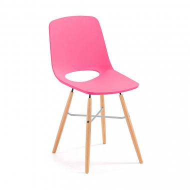 chaise de bureau enfant rouge joy plastique sans accoudoirs 1