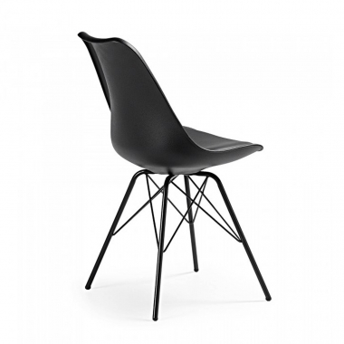 chaise de conference noir chaise pietement metallique plastique sans accoudoirs 6