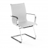Fauteuil visiteur Brenton, cadre en acier, modèle cantilever, patins