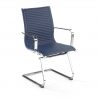Fauteuil visiteur Brenton, cadre en acier, modèle cantilever, patins