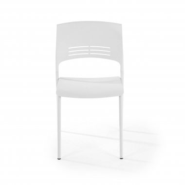 chaise de conference blanc monza plastique sans accoudoirs 3