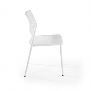 chaise de conference blanc monza plastique sans accoudoirs 6