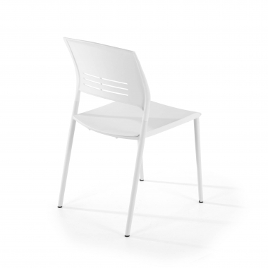 chaise de conference blanc monza plastique sans accoudoirs 7