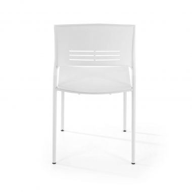 chaise de conference blanc monza plastique sans accoudoirs 8