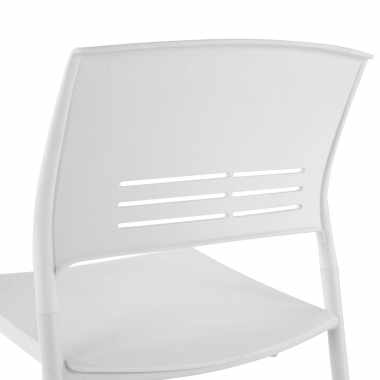 chaise de conference blanc monza plastique sans accoudoirs 4