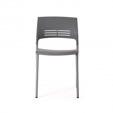 chaise de conference gris monza plastique sans accoudoirs 3