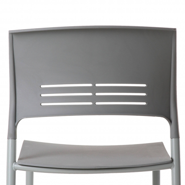 chaise de conference gris monza plastique sans accoudoirs 5