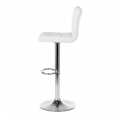 tabouret de bar blanc eliot simil cuir sans accoudoirs 8