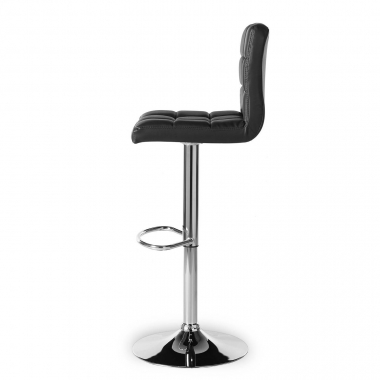 tabouret de bar noir eliot simil cuir sans accoudoirs 8