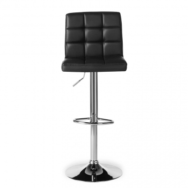 tabouret de bar noir eliot simil cuir sans accoudoirs 3