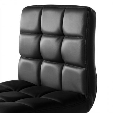 tabouret de bar noir eliot simil cuir sans accoudoirs 4