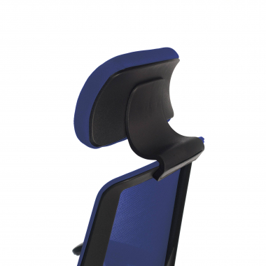 chaise de bureau bleu belinda maille accoudoirs reglables 1d soutien lombaire appui tete 9