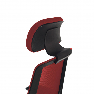 chaise de bureau rouge belinda maille accoudoirs reglables 1d soutien lombaire appui tete 9