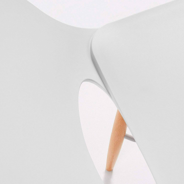 chaise de bureau enfant blanc joy plastique sans accoudoirs 5
