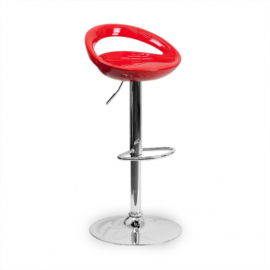 tabouret de bar rouge danko plastique sans accoudoirs 1