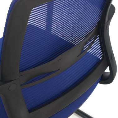 chaise de conference bleu alpha maille accoudoirs fixes 5
