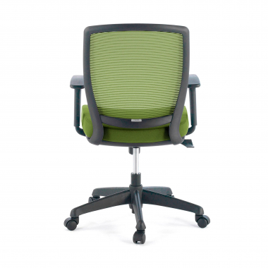 chaise pivotante vert chaise structure noire maille accoudoirs reglables 1d 6