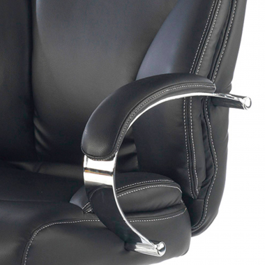 fauteuil de bureau noir gouda simil cuir accoudoirs rembourres 5