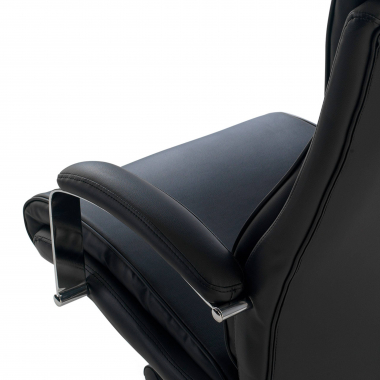 fauteuil de bureau noir counter simil cuir accoudoirs rembourres 4