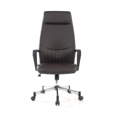 fauteuil de bureau marron victory simil cuir accoudoirs fixes 3
