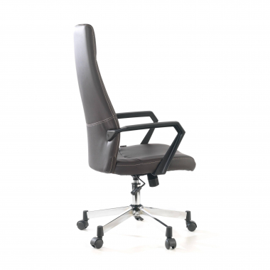 fauteuil de bureau marron victory simil cuir accoudoirs fixes 4