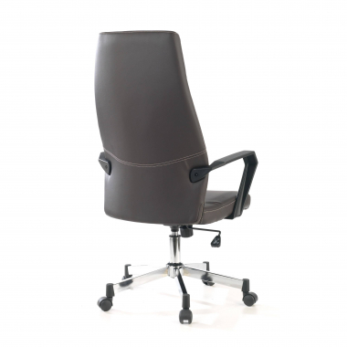 fauteuil de bureau marron victory simil cuir accoudoirs fixes 6