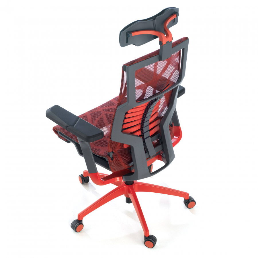 Chaise Gaming Professionnel Dynamic, accoudoirs 5D, avec Repose-Pieds