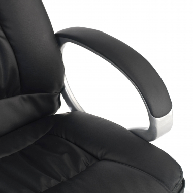 fauteuil de bureau noir baltimore simil cuir accoudoirs rembourres 6
