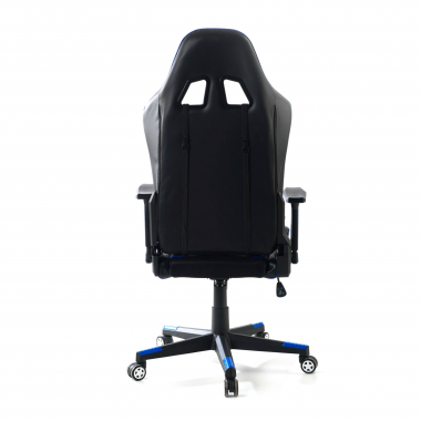 chaise gaming bleu chaise de bureau simil cuir accoudoirs reglables 3d 8