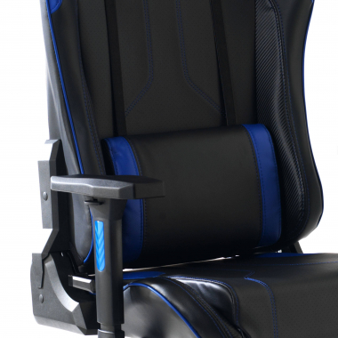 chaise gaming bleu chaise de bureau simil cuir accoudoirs reglables 3d 5