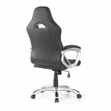 chaise gaming bleu dakar simil cuir accoudoirs fixes 7