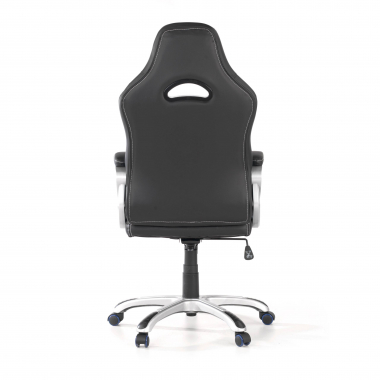 chaise gaming bleu dakar simil cuir accoudoirs fixes 8