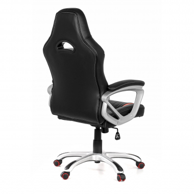 chaise gaming rouge dakar simil cuir accoudoirs fixes 6