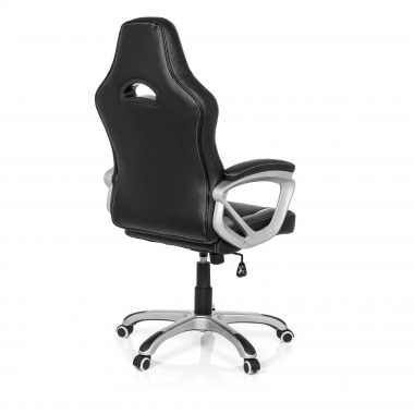 chaise gaming blanc dakar simil cuir accoudoirs fixes 6