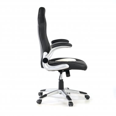 chaise gaming gris lotus simil cuir accoudoirs rabattables 6