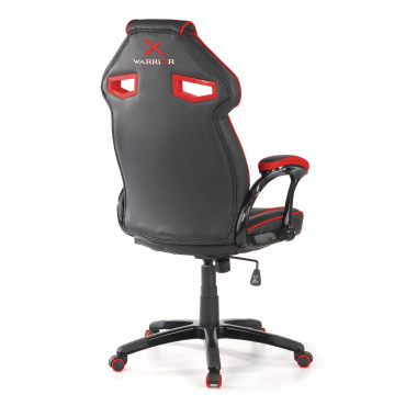 chaise gaming rouge similicuir simil cuir accoudoirs fixes 6