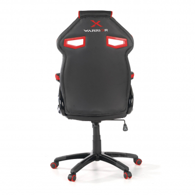 chaise gaming rouge similicuir simil cuir accoudoirs fixes 7