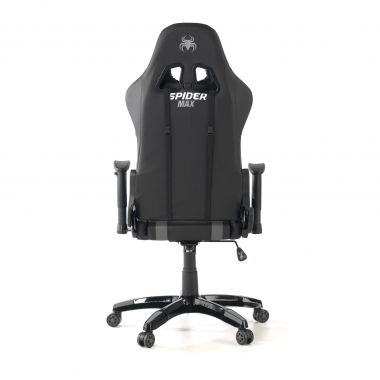 chaise gaming gris spider simil cuir accoudoirs mobiles coussin lombaire et cervical appui tete 7