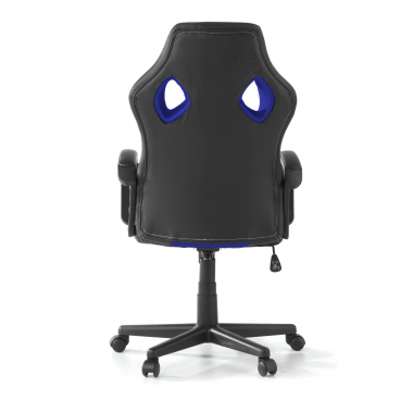 chaise gaming bleu montmelo simil cuir accoudoirs fixes 8