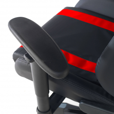 chaise gaming rouge spider simil cuir accoudoirs mobiles coussin lombaire et cervical appui tete 6