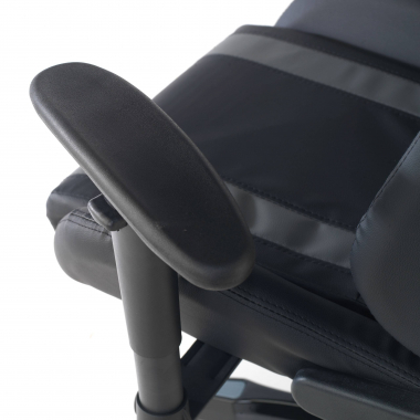 chaise gaming gris spider simil cuir accoudoirs mobiles coussin lombaire et cervical appui tete 6