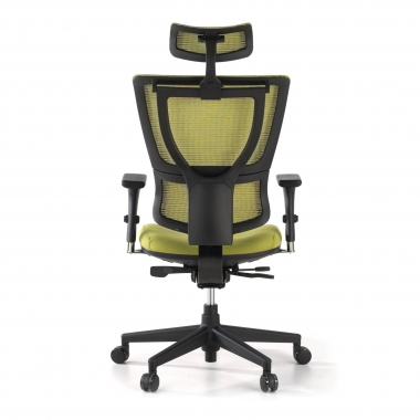 chaise ergonomique vert energy maille accoudoirs reglables 1d double soutien lombaire 8