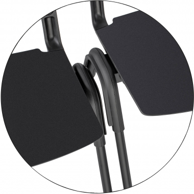 chaise de conference noir shield maille sans accoudoirs 13