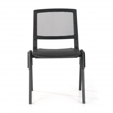chaise de conference noir shield maille sans accoudoirs 3